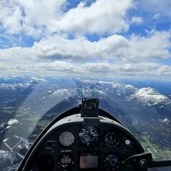 Flugwegposition um 12:02:50: Aufgenommen in der Nähe von Gemeinde Annaberg bei Mariazell, Österreich in 2762 Meter