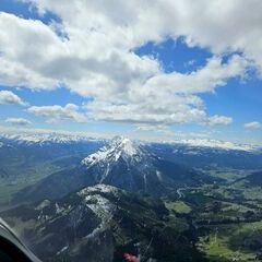 Flugwegposition um 11:40:50: Aufgenommen in der Nähe von Stainach-Pürgg, Österreich in 2222 Meter