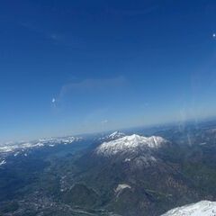 Flugwegposition um 10:57:43: Aufgenommen in der Nähe von Bad Goisern am Hallstättersee, Österreich in 2100 Meter