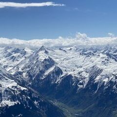 Flugwegposition um 12:35:41: Aufgenommen in der Nähe von Zell am See, 5700 Zell am See, Österreich in 3068 Meter