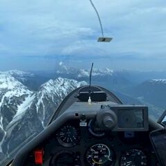 Flugwegposition um 12:29:45: Aufgenommen in der Nähe von Imst, 6460, Österreich in 2731 Meter