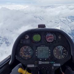 Flugwegposition um 11:32:15: Aufgenommen in der Nähe von Bramberg am Wildkogel, Österreich in 4571 Meter