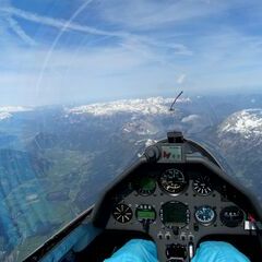 Flugwegposition um 08:28:16: Aufgenommen in der Nähe von Liezen, Österreich in 2683 Meter