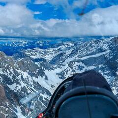 Flugwegposition um 12:18:18: Aufgenommen in der Nähe von Maria Alm am Steinernen Meer, 5761, Österreich in 2760 Meter