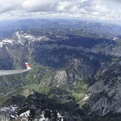 Flugwegposition um 13:23:32: Aufgenommen in der Nähe von Trofaiach, Österreich in 2602 Meter