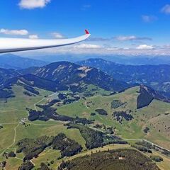Flugwegposition um 11:23:29: Aufgenommen in der Nähe von Passail, Österreich in 2014 Meter