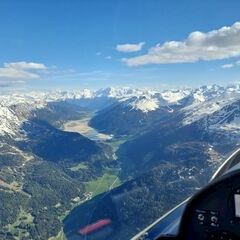 Flugwegposition um 16:05:01: Aufgenommen in der Nähe von Nauders, Österreich in 2835 Meter