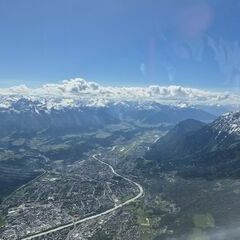 Flugwegposition um 13:13:56: Aufgenommen in der Nähe von Thaur, Österreich in 2898 Meter