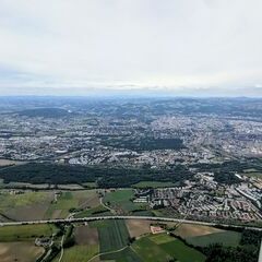 Flugwegposition um 12:24:50: Aufgenommen in der Nähe von Gemeinde St. Florian, 4490, Österreich in 1129 Meter