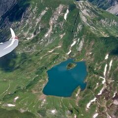 Flugwegposition um 10:38:53: Aufgenommen in der Nähe von Oberallgäu, 87, Deutschland in 2704 Meter
