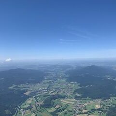 Verortung via Georeferenzierung der Kamera: Aufgenommen in der Nähe von Cham, Deutschland in 1900 Meter