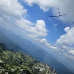 Flugwegposition um 10:37:04: Aufgenommen in der Nähe von Mariazell, Österreich in 2052 Meter