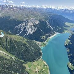 Flugwegposition um 13:41:13: Aufgenommen in der Nähe von 39027 Graun im Vinschgau, Autonome Provinz Bozen - Südtirol, Italien in 3459 Meter