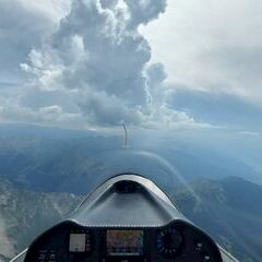 Flugwegposition um 14:12:31: Aufgenommen in der Nähe von Arrondissement de Gap, Frankreich in 3492 Meter