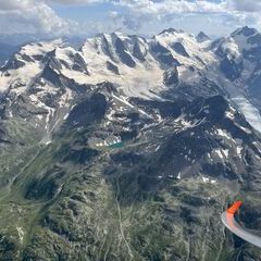 Verortung via Georeferenzierung der Kamera: Aufgenommen in der Nähe von Maloja, Schweiz in 4100 Meter