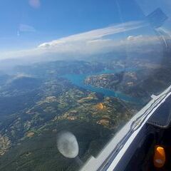 Flugwegposition um 14:30:27: Aufgenommen in der Nähe von Arrondissement de Barcelonnette, Frankreich in 2992 Meter