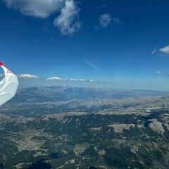 Flugwegposition um 12:43:24: Aufgenommen in der Nähe von 02024 Pescorocchiano, Rieti, Italien in 2601 Meter