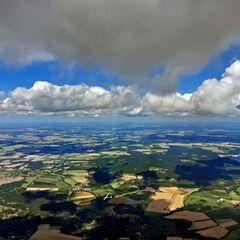 Flugwegposition um 11:05:57: Aufgenommen in der Nähe von Okres Tábor, Tschechien in 1796 Meter
