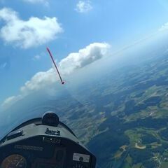 Flugwegposition um 12:19:02: Aufgenommen in der Nähe von Ottenschlag im Mühlkreis, 4204, Österreich in 2194 Meter
