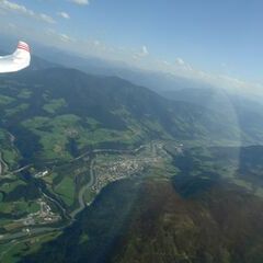 Flugwegposition um 13:55:04: Aufgenommen in der Nähe von Werfenweng, 5453, Österreich in 2494 Meter