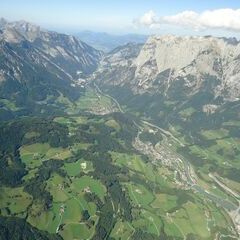 Flugwegposition um 12:28:17: Aufgenommen in der Nähe von Mühlbach am Hochkönig, 5505, Österreich in 2616 Meter
