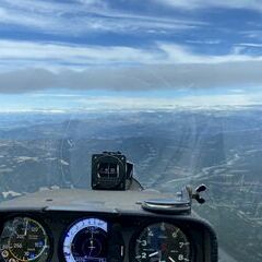Flugwegposition um 10:21:51: Aufgenommen in der Nähe von Arrondissement of Digne-les-Bains, Frankreich in 1876 Meter