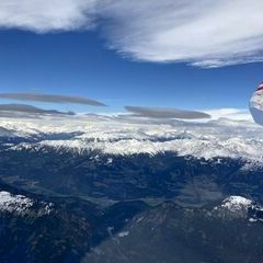 Flugwegposition um 09:47:33: Aufgenommen in der Nähe von Kötschach-Mauthen, Österreich in 3485 Meter
