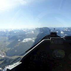 Flugwegposition um 12:37:02: Aufgenommen in der Nähe von Waidring, 6384 Waidring, Österreich in 2380 Meter