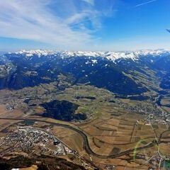 Flugwegposition um 12:40:55: Aufgenommen in der Nähe von Stainach-Pürgg, Österreich in 2483 Meter