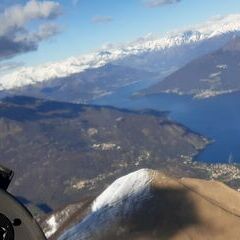 Flugwegposition um 14:47:55: Aufgenommen in der Nähe von Tremezzina, Como, Italien in 1936 Meter