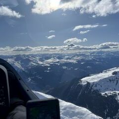 Verortung via Georeferenzierung der Kamera: Aufgenommen in der Nähe von Prättigau/Davos, Schweiz in 2800 Meter