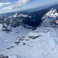 Verortung via Georeferenzierung der Kamera: Aufgenommen in der Nähe von Prättigau/Davos, Schweiz in 3100 Meter