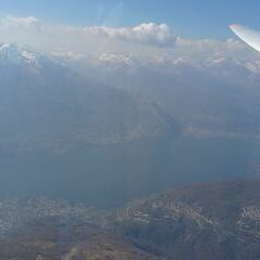 Flugwegposition um 14:21:45: Aufgenommen in der Nähe von Bellano, Lecco, Italien in 2136 Meter
