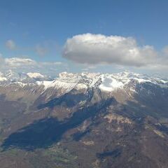 Flugwegposition um 10:19:54: Aufgenommen in der Nähe von Gemeinde Kobarid, Slowenien in 2240 Meter