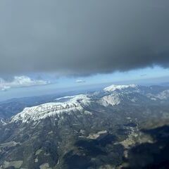 Flugwegposition um 14:18:43: Aufgenommen in der Nähe von Mürzzuschlag, Österreich in 2517 Meter