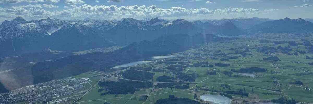 Verortung via Georeferenzierung der Kamera: Aufgenommen in der Nähe von Ostallgäu, Deutschland in 1800 Meter