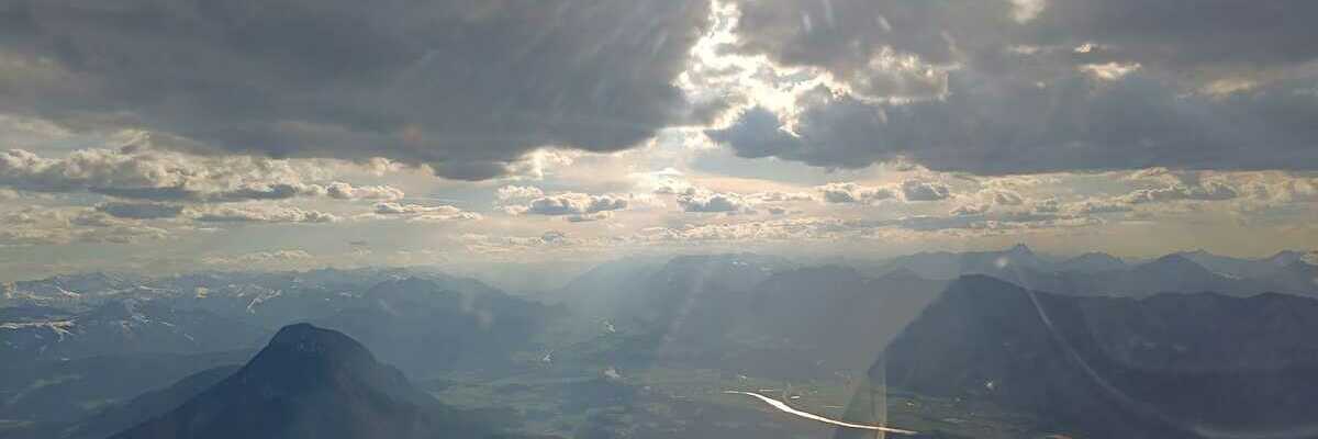 Flugwegposition um 15:36:15: Aufgenommen in der Nähe von Gemeinde Scheffau am Wilden Kaiser, Österreich in 1959 Meter