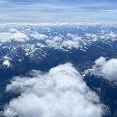 Flugwegposition um 12:41:07: Aufgenommen in der Nähe von Irschen, Österreich in 5321 Meter