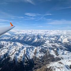 Flugwegposition um 13:51:59: Aufgenommen in der Nähe von Innervillgraten, 9932 Innervillgraten, Österreich in 4542 Meter