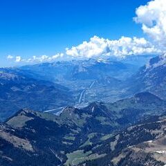 Flugwegposition um 12:41:27: Aufgenommen in der Nähe von Prättigau/Davos, Schweiz in 2763 Meter