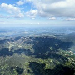 Flugwegposition um 14:31:45: Aufgenommen in der Nähe von Schwarzenberg am Böhmerwald, Österreich in 2309 Meter