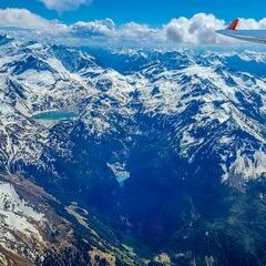 Flugwegposition um 12:46:19: Aufgenommen in der Nähe von Niedernsill, 5722, Österreich in 3595 Meter