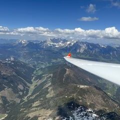 Verortung via Georeferenzierung der Kamera: Aufgenommen in der Nähe von Schladming, Österreich in 3000 Meter