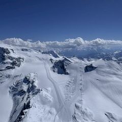Verortung via Georeferenzierung der Kamera: Aufgenommen in der Nähe von Visp, Schweiz in 3800 Meter