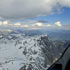 Flugwegposition um 14:57:46: Aufgenommen in der Nähe von Dienten am Hochkönig, 5652 Dienten am Hochkönig, Österreich in 2967 Meter