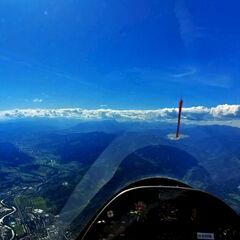 Flugwegposition um 14:02:37: Aufgenommen in der Nähe von Bruck an der Mur, 8600, Österreich in 2150 Meter